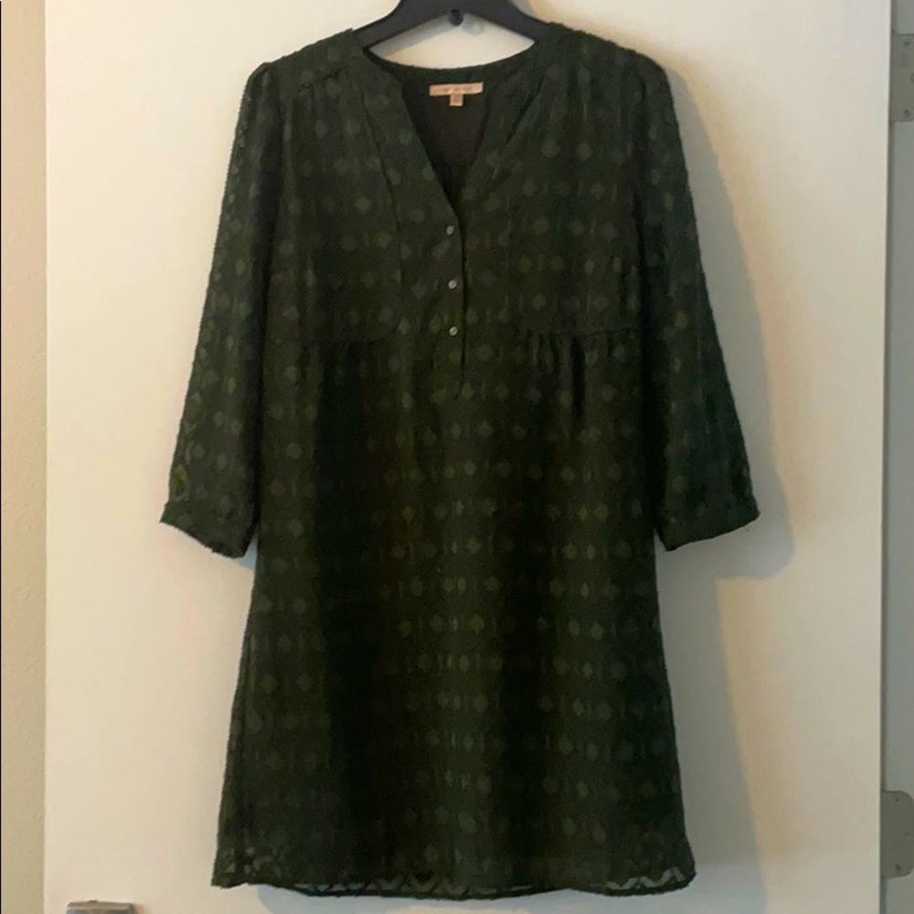Green tunic dress